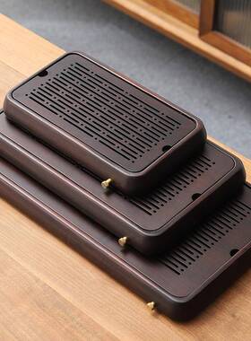 工厂一件起批干泡茶台家用小茶台具小IQL型茶盘茶茶道配件竹节