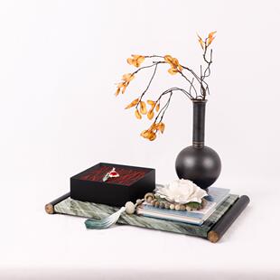 新中式轻奢装饰品摆件售楼处艺术高档格调家居客厅办公室摆设软装