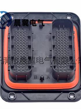 124孔汽车连接器接插件ECU针座线束插头1-1394453-1