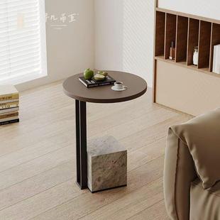 轻奢天然大理石长方形茶几组合客厅北欧意式极简高低大小茶几边几