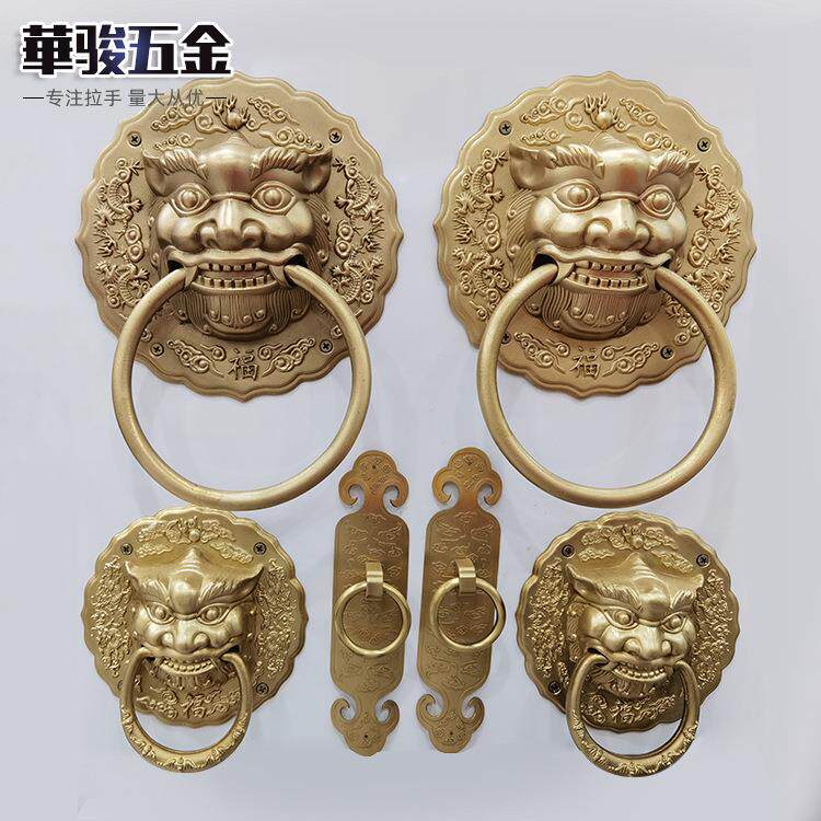 中式仿古明清家具古典书柜柜子橱柜衣柜铜柜门平铜拉手复古把手