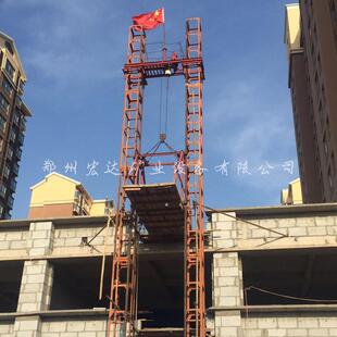 工地使用21米龙门架提升机建筑货物运输机盖楼房用物料提货机