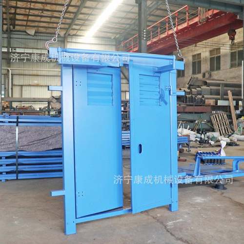 井下巷道行车气动无压风门双扇对开矿用全自动红外感应无压风门