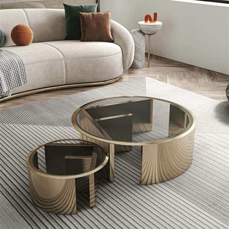 轻奢茶几客厅家用现代简约桌子小户型设计师钢化玻璃组合家具金属,电子元器件市场,其它元器件,淘宝优惠券,粉丝福利购,淘宝优惠卷