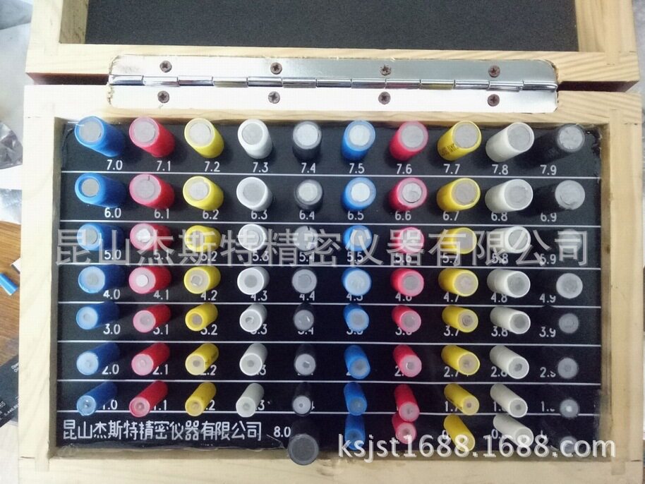 订做全手工打造带手柄针规 彩色手柄量棒 汽车工业孔径测量棒