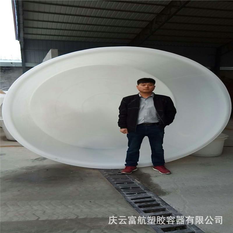 河北省黄骅市敞口5立方海水养殖虾桶5吨发酵塑料盆现货
