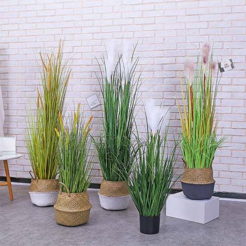 仿真植物仿真狗尾巴草干花假花花艺道具狗尾草水生植物装饰落地花