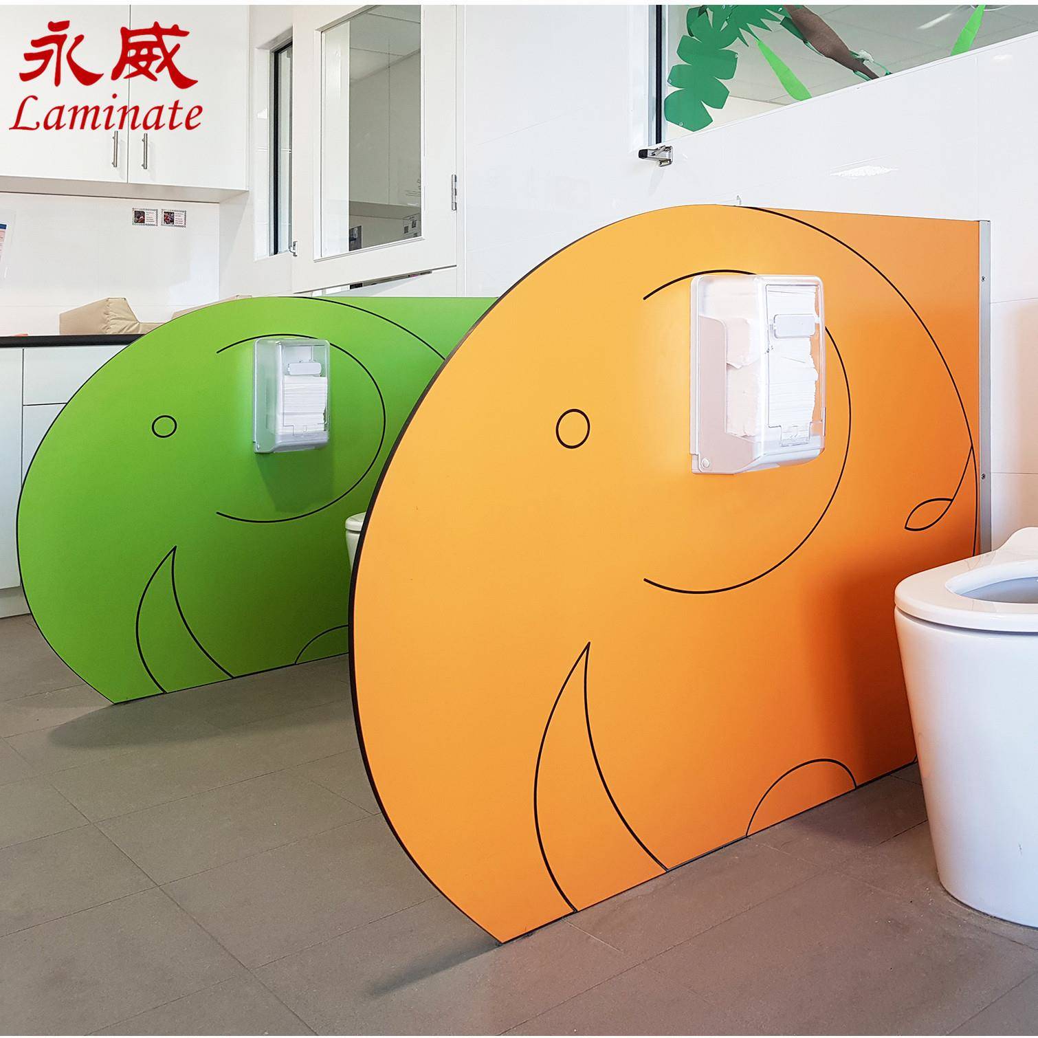 抗倍特幼儿园厕所隔断挡板颜色鲜艳款式新卡通卫生间儿童小便挡板