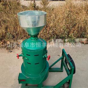 黄豆去皮碾米机砂轮式粮食三相电谷子脱皮机
