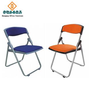 简约时尚折合椅职员会议客洽谈桌培训餐椅东莞办公家具订制