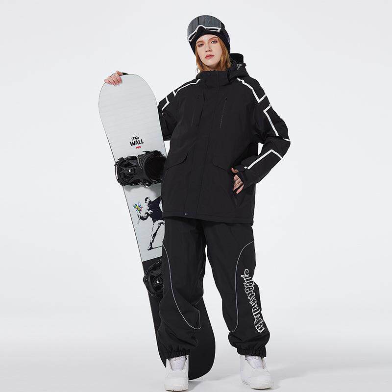 新款滑雪服男女款套装冬季户外滑雪衣裤单板双板滑雪服套装