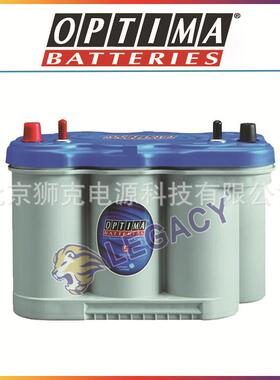 奥铁马Optima蓄电池D27M蓝色顶12伏66Ah深循环AGM干电池800CCA