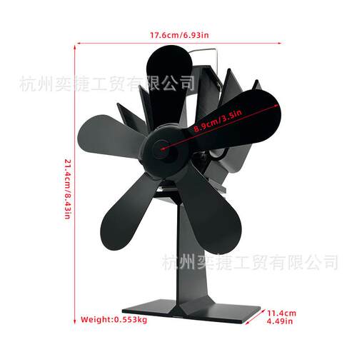 无需电源热动力壁炉风扇真火燃木壁炉扇欧美热销
