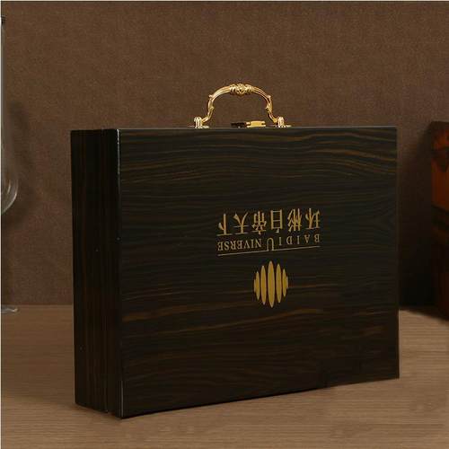 木质油漆交房盒高档喷油交付箱手提交房箱别墅交付业主钥匙盒