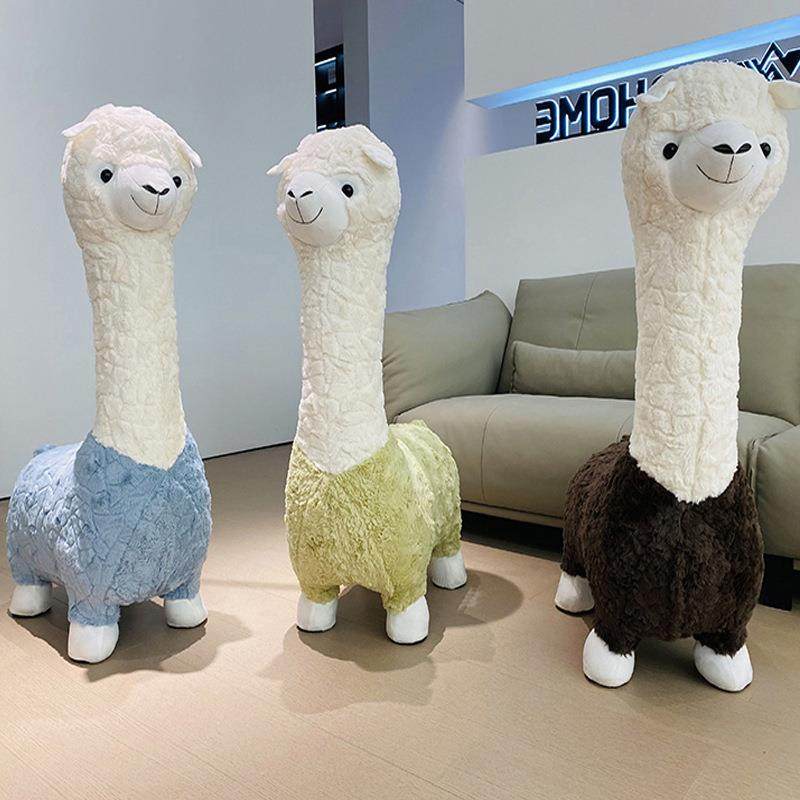 北欧创意羊驼动物座椅可爱草泥马神兽实木小凳子家用现代简约椅子,节庆用品/礼品,新娘配件,淘宝优惠券,粉丝福利购,淘宝优惠卷