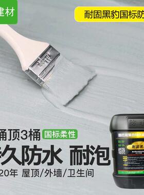 防水涂料屋顶卫生间楼顶厨房水池外墙补漏防漏js黑豹防水涂料