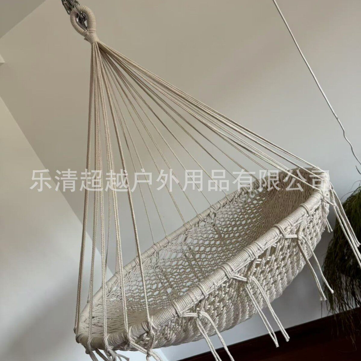 宝宝室内儿童摇篮床手工编制婴儿秋千吊椅吊篮现货批发吊床庭院
