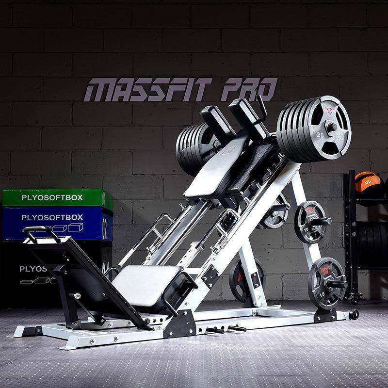 马西商用倒蹬机倒蹬训练器45度斜蹲机腿部力量健身器材哈克深蹲机