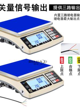 博佳电子秤带继电器开关量控制信号io输出24v电压上下限报警台秤