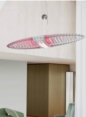 意大利Luceplan太空飞船中古餐厅吊灯设计师款别墅楼梯间挑空灯具