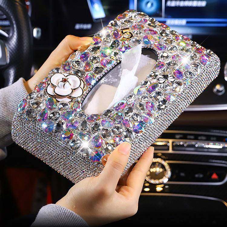 车载纸巾盒专车通用座式抽纸盒汽车用品时尚创意纸巾套纸巾包女神