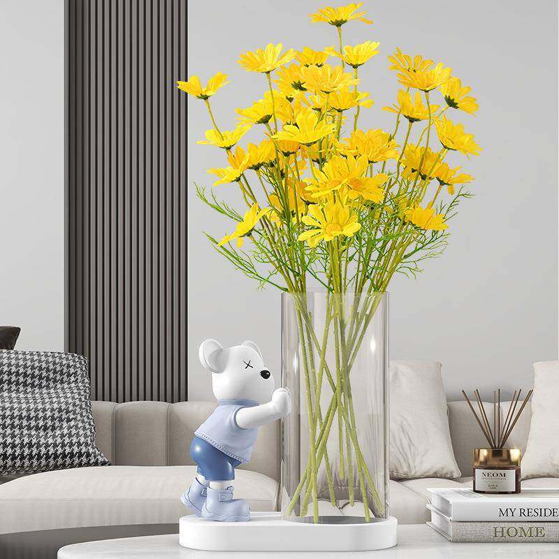 轻奢高级感网红玻璃花瓶插花干花鲜花桌面摆件客厅茶几高颜值花器,农用物资,其他肥料,淘宝优惠券,粉丝福利购,淘宝优惠卷