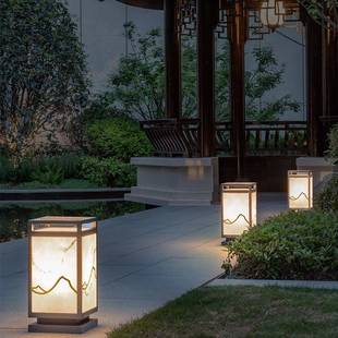 庭院灯户外灯防水新中式室外灯园林景观灯公园别墅引路灯草坪灯