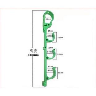 工地电缆电线挂勾架子管S形挂钩绝缘挂钩s型脚手架塑料钩子核电厂