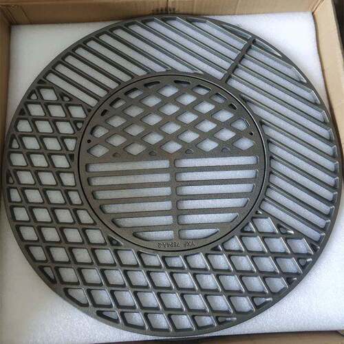 搪瓷烧烤架圆形烧烤铸铁烤网BBQ烧烤工具户外烧烤炉铸铁烤