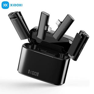 私模款 M31无线领夹麦克风双收双发户外直播短视频降噪收音麦