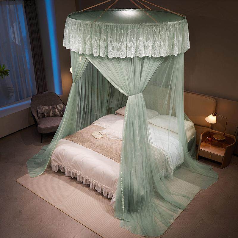 唯美蕾丝吊顶蚊帐吊挂式家用幔落地免安装圆顶双人蚊帐厂,机械设备,其他机械设备,淘宝优惠券,粉丝福利购,淘宝优惠卷
