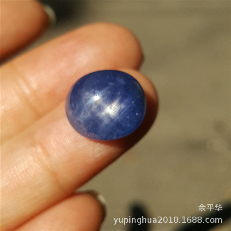 缅甸莫谷天然蓝宝石戒面