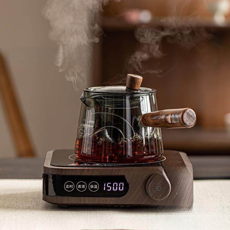 电陶炉煮茶玻璃煮茶壶家用泡茶壶套装耐高温玻璃过滤侧把单壶茶具