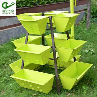 家庭园艺立体多层组合花盆架子种菜种花阳台蔬菜花卉落地式种植箱