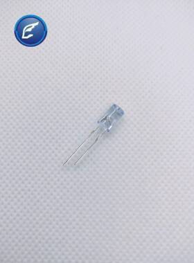 F5内凹两脚冰蓝色透明单闪节日装饰树灯5mmLED灯珠发光二极管