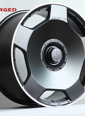 九华合金锻造轮毂适用于奔驰GLSGLE改装锻造轮毂锻造轮圈胎铃