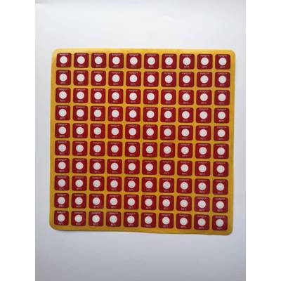 HQS-60不可逆测温贴片变色测温贴示温片温度标签测温纸整张100片