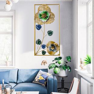 金属铁艺花卉装饰画挂画向日葵风格壁画简约感走廊过道入户客厅画