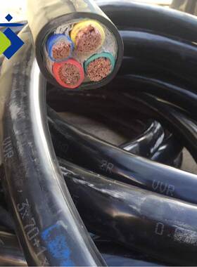 ZRVVR70平方三相四五线3/4*70+1/2芯软铜阻燃塑力YJVR3*70+1电缆