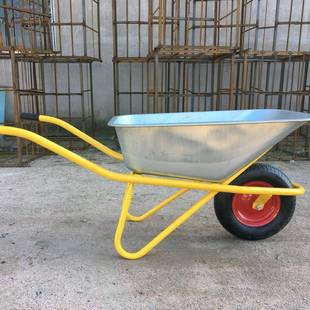 WB6410手推车工具手推车铁斗橡胶气态轮静音