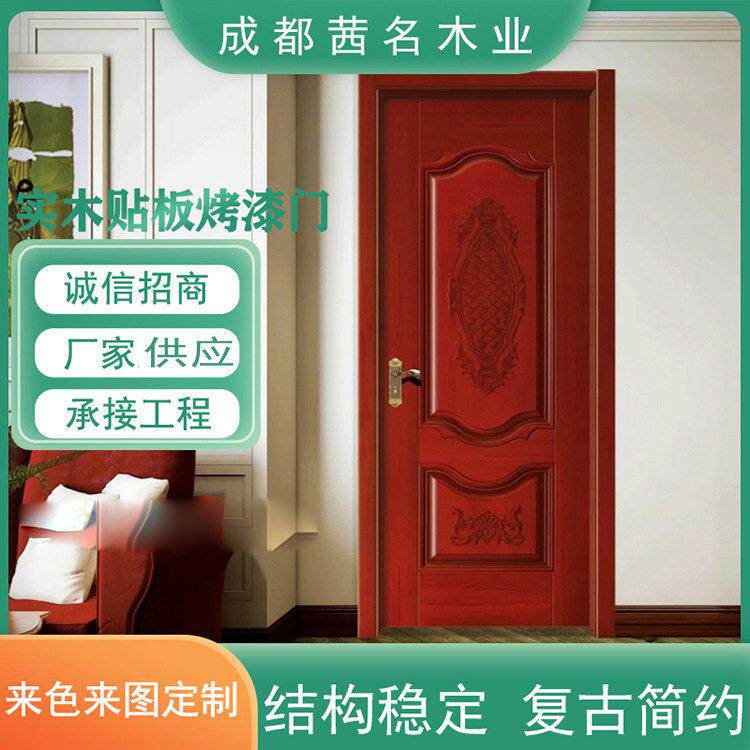 实木贴板烤漆门供应室内门实木卧室门简约现代