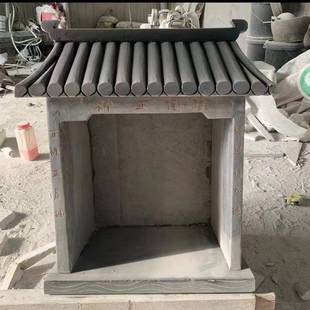 土地庙户外小庙石雕土地公土地婆石头社公社母土地庙