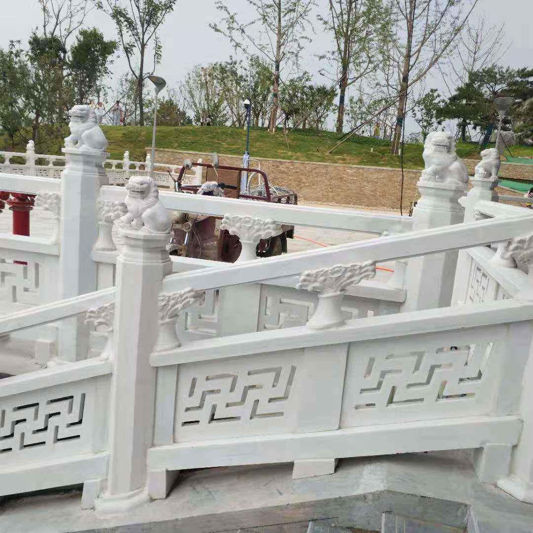 石雕栏杆栏板汉白玉花岗岩升旗台别墅阳台柱景区河道园林石头护栏
