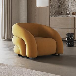 北欧客厅个性创意休闲椅设计师异形单人扶手椅服装店网红沙发椅