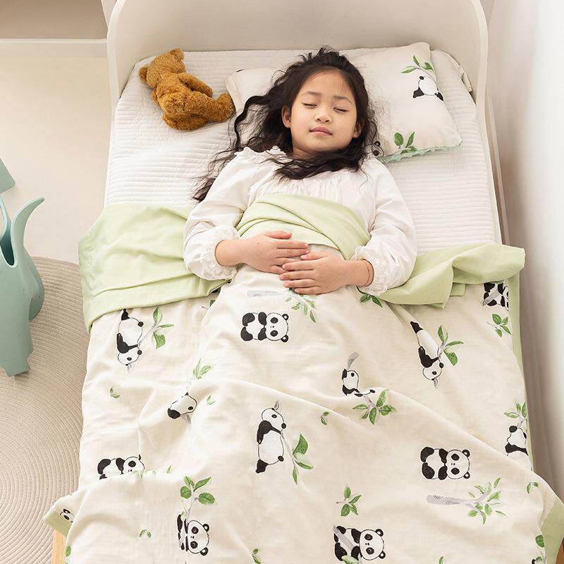儿童毛巾被宝宝纯棉纱布被子盖毯夏天婴儿夏凉被棉纱毯子夏季薄款