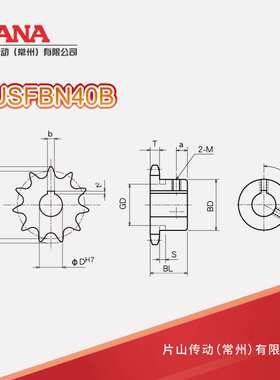 SUSFBN40B  齿数：16~19 不锈钢成品孔链轮 新JIS键槽规格