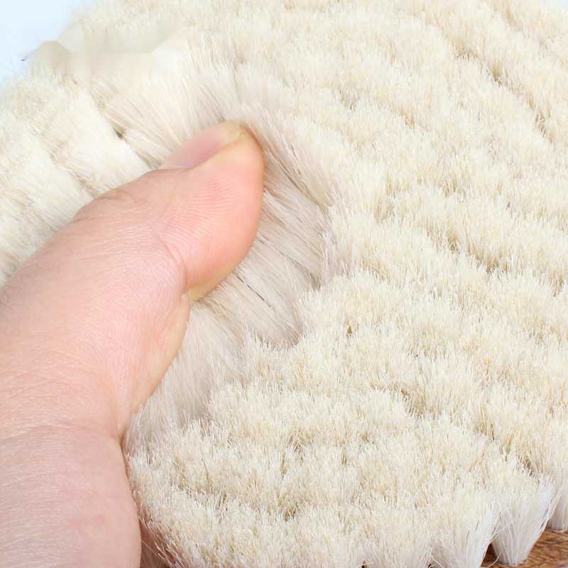 NC圆形马具梳木质柔软马去浮毛刷马具清洁洗澡刷马尾梳理刷子沐浴