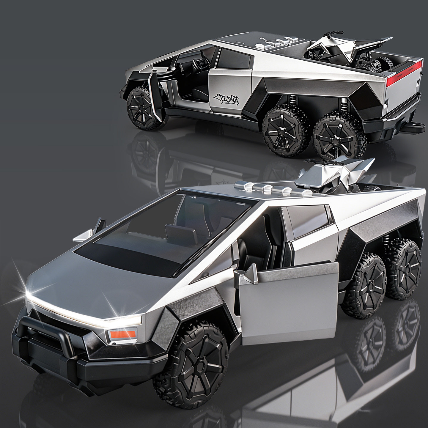 儿童大号赛博皮卡车模型宝宝越野车玩具男孩3到6岁小汽车2026新款图片
