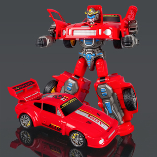 变形汽车机器人儿童机甲战士多关节可动人偶3男孩系列玩具6岁新款