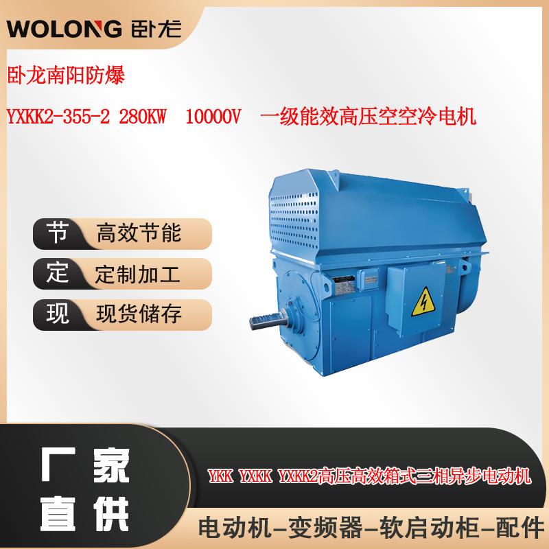 卧龙南阳防爆YX2-355-2280W10000V一级能效高压电机